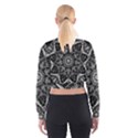 Black And White Pattern Cropped Sweatshirt View2