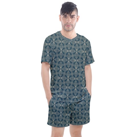 Pattern1 Men s Mesh Tee And Shorts Set by Sobalvarro