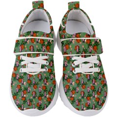 Fiola Pattern Green Kids  Velcro Strap Shoes by snowwhitegirl