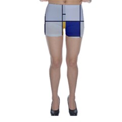 Tableau I, By Piet Mondriaan Skinny Shorts by Sobalvarro