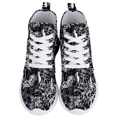 Graffiti Abstract Collage Print Pattern Women s Lightweight High Top Sneakers by dflcprintsclothing