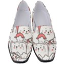 Cute Cat Chef Cooking Seamless Pattern Cartoon Women s Classic Loafer Heels View1