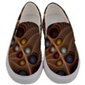 Fractal Fantasy Abstract Design Men s Canvas Slip Ons View1