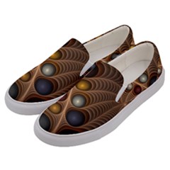 Fractal Fantasy Abstract Design Men s Canvas Slip Ons by Wegoenart