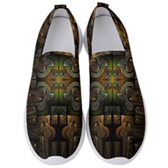 Fractal Fantasy Mystic Design Men s Slip On Sneakers by Wegoenart