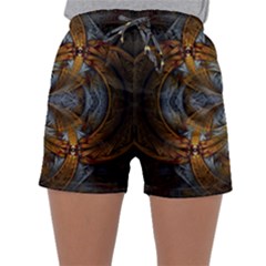 Fractal Art Abstract Pattern Sleepwear Shorts by Wegoenart