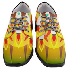 Rocket Take Off Missiles Cosmos Women Heeled Oxford Shoes by Wegoenart