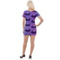 Ufo Alien Pattern Short Sleeve Asymmetric Mini Dress View2