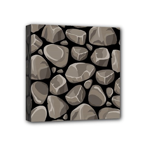 Rock Stone Seamless Pattern Mini Canvas 4  X 4  (stretched) by Nexatart