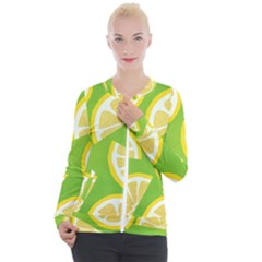 Lemon Fruit Healthy Fruits Food Casual Zip Up Jacket by Nexatart