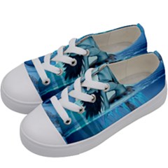 Wonderful Jellyfish Women Kids  Low Top Canvas Sneakers by FantasyWorld7