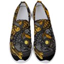 Yin Yang Owl Doodle Ornament Illustration Men s Slip On Sneakers View1