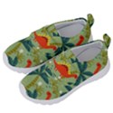 Cute Colorful Dinosaur Seamless Pattern Kids  Velcro No Lace Shoes View2