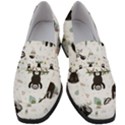 Cute sloths Women s Chunky Heel Loafers View1