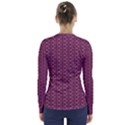 digital violet V-Neck Long Sleeve Top View2