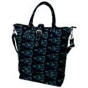 Digital Triangles Buckle Top Tote Bag View1