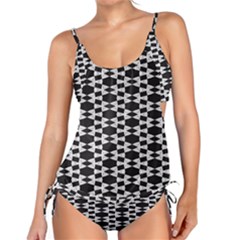 Black And White Triangles Tankini Set by Sparkle