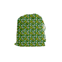 Hawaii Ghost Green Drawstring Pouch (medium) by snowwhitegirl