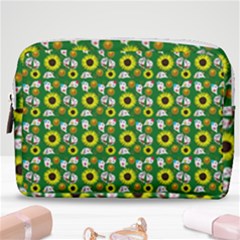 Hawaii Ghost Green Make Up Pouch (medium) by snowwhitegirl