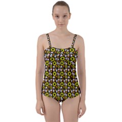 Hawaii Ghost Brown Twist Front Tankini Set by snowwhitegirl