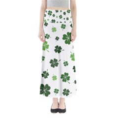 St Patricks Day Pattern Full Length Maxi Skirt by Valentinaart