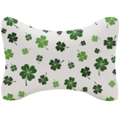 St Patricks Day Pattern Seat Head Rest Cushion by Valentinaart