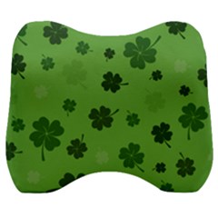 St Patricks Day Velour Head Support Cushion by Valentinaart