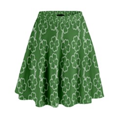 St Patricks Day High Waist Skirt by Valentinaart