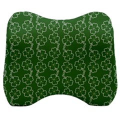 St Patricks Day Velour Head Support Cushion by Valentinaart