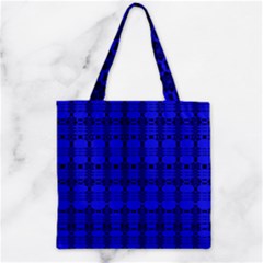 Digital Illusion Zipper Grocery Tote Bag by Sparkle