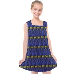 Blue Illusion Kids  Cross Back Dress by Sparkle