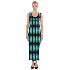 Mandala Pattern Fitted Maxi Dress by Sparkle