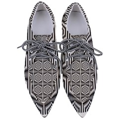 Optical Illusion Pointed Oxford Shoes by Sparkle