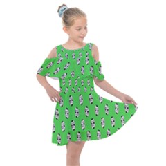 Knotty Ball Kids  Shoulder Cutout Chiffon Dress by Sparkle