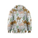 Camels Cactus Desert Pattern Kids  Pullover Hoodie View2