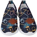 Vector Illustration Seamless Pattern With Corals Animal Trasure Marine Motif Sailor Mood Design Naut Kids  Slip On Sneakers View1