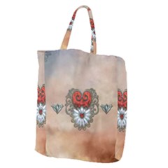 Wonderful Elegant Heart Giant Grocery Tote by FantasyWorld7