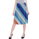 Blue White Midi Beach Skirt View1