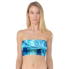 Blue Waves Bandeau Top by Sparkle