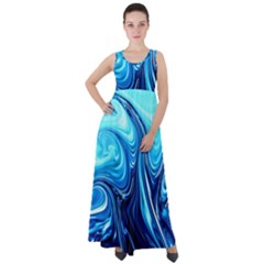 Sunami Waves Empire Waist Velour Maxi Dress by Sparkle