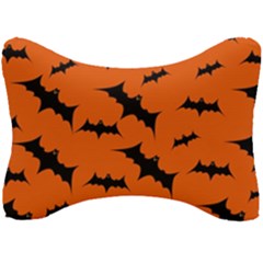 Halloween Card With Bats Flying Pattern Seat Head Rest Cushion by Vaneshart