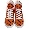 Halloween Card With Bats Flying Pattern Men s Hi-Top Skate Sneakers View1