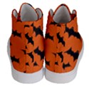 Halloween Card With Bats Flying Pattern Men s Hi-Top Skate Sneakers View4