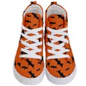 Halloween Card With Bats Flying Pattern Kids  Hi-Top Skate Sneakers View1