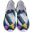 Spaceship Astronaut Space Men s Lightweight Slip Ons View1