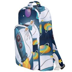 Spaceship Astronaut Space Double Compartment Backpack by Vaneshart