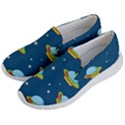 Seamless Pattern Ufo With Star Space Galaxy Background Women s Lightweight Slip Ons View2