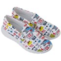 Monster Cool Seamless Pattern Women s Lightweight Slip Ons View3