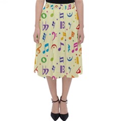 Seamless Pattern Musical Note Doodle Symbol Classic Midi Skirt by Vaneshart