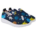 Big Set Cute Astronauts Space Planets Stars Aliens Rockets Ufo Constellations Satellite Moon Rover V Kids  Slip On Sneakers View3